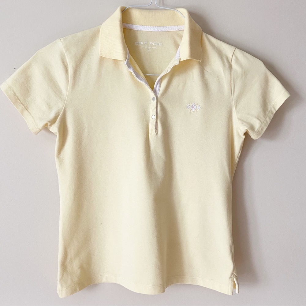 Bossini Girls Yellow Polo Shirt Medium